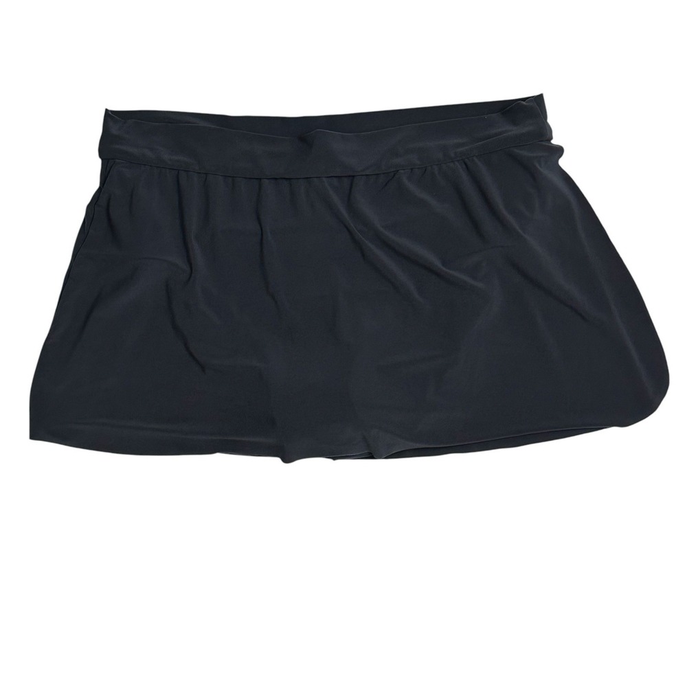 MIRACLESUIT Magicsuit Jersey‎ Tennis Skirt Swim Bottom Size 12 Charcoal Grey